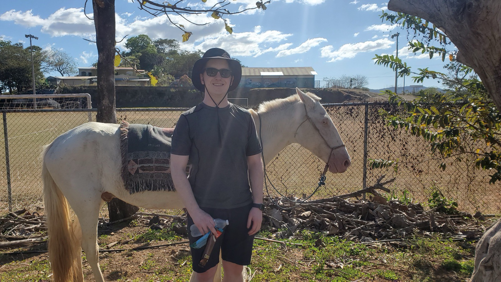 Matthew on horseback in Costa Rica.