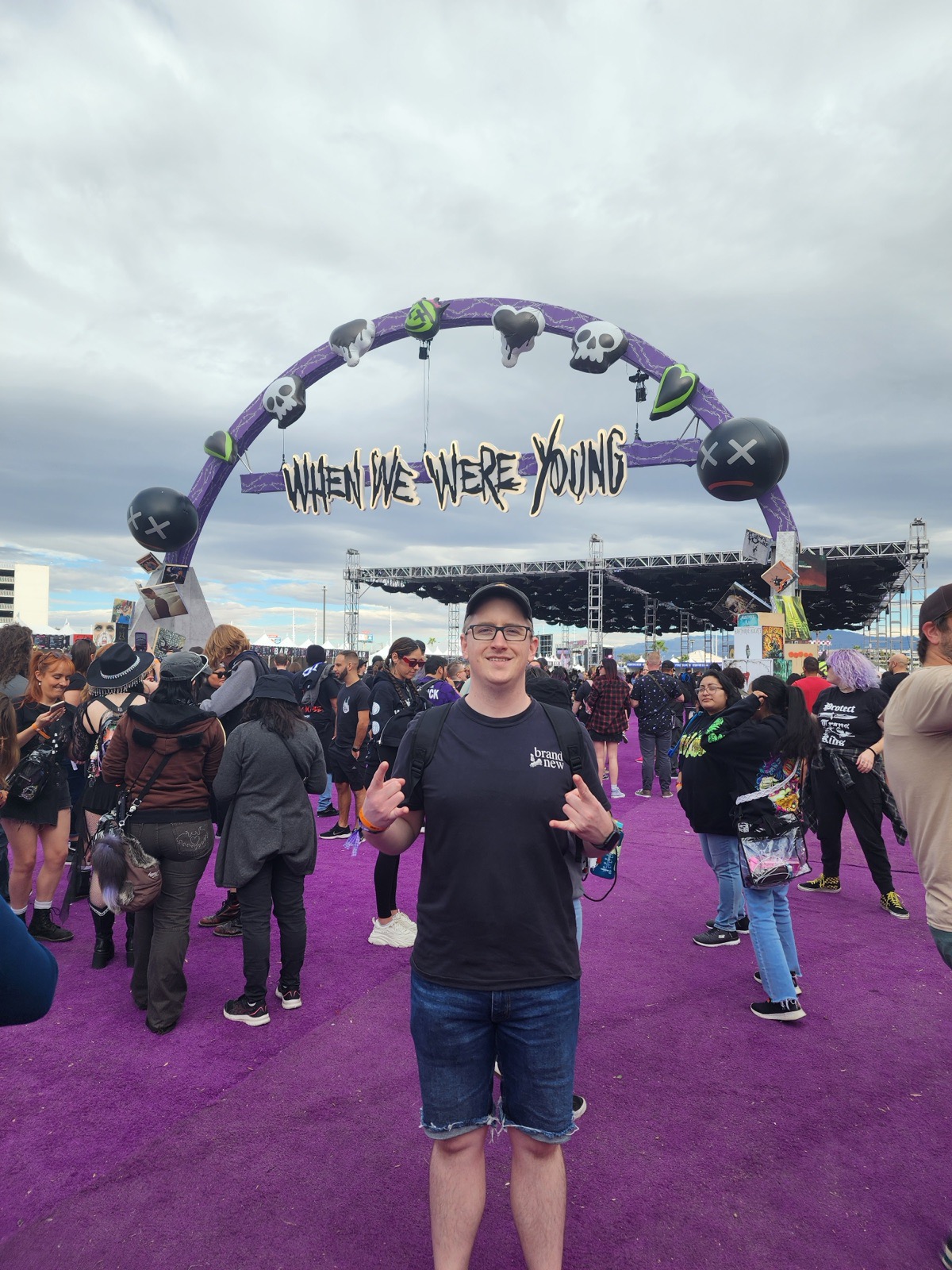 Matthew at the When We Were Young festival.